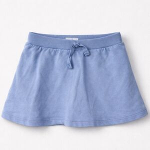 Hanna Andersson Blue knit pull on skirt size 6-7 EUC